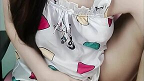 Naughty schoolgirl niniu's leaked vk clip shows her teasing in uniform outdoors