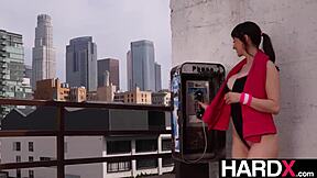 lexi luna's big tits bounce as monster cock stretches her pussy in garage