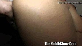 thick red caramel booty shakes wildly as 56-year-old pounds her deep