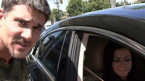 black haired slut in high heels gets fucked hard by monster cock 💦🍆