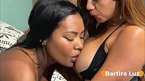 hot brazilian brunettes ditch boyfriend at party for home teasing tits ass sex