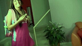 i cant stop staring at taisa banx's teen hooters under long brunette hair