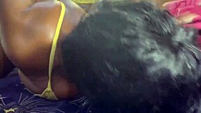 horny stepsis sneaks in wakes sleeping bro with handjob then bends for doggystyle pounding