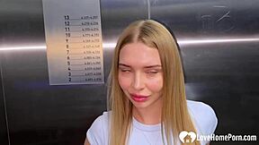 Elevator Stranger Pickup Sparks Instant Wild Fuck