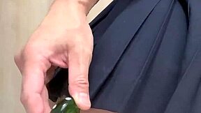 japanese uniform girl panties pierced clit anal training