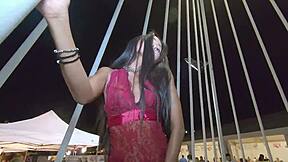 Andy Casanova Watches Suzie Q's Milf Small Tits Feet Dancing Fetish Performance