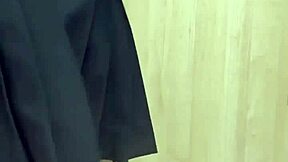 japanese uniform girl panties pierced clit anal training