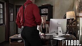 as school principal i tricked the teacher to fuck hot student brooklyn gray