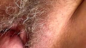 hairy pussy gets fucked in ultra closeup slowmo