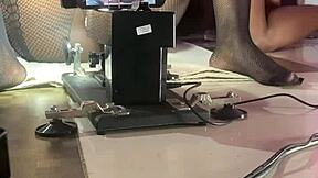 blackpussy pornstar grinds smooth operator sex machine wildly