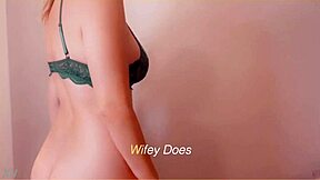 Wife's Seductive Lingerie Tease for Husband's Eyes Only