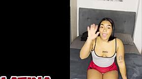 big booty latina slut in porn casting handles first massive bwc
