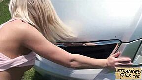 hey babe wanna see me fuck this czech hitchhiker in the car?