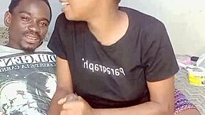 African Teen Sloppy Deepthroat Blowjob Facial Cum Explosion