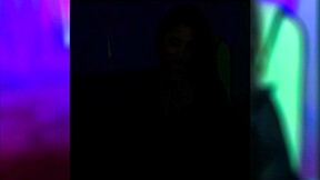 Curvy Asian strips teasing big ass and boobs