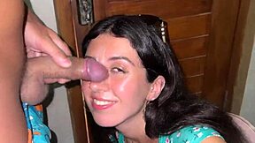 wanna join this skinny teen cumwalk through cafe slurping pasta topped with fresh facial sperm?