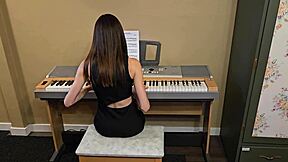 FUCKED THAT PETITE PIANO STUDENT DOGGYSTYLE ON PIANO UNTIL SHE CUMS