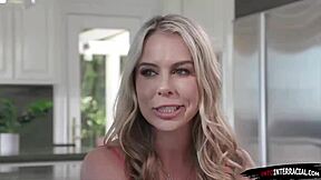 Petite Wife Takes BBC Anal Doggystyle While Hubby Watches in Group