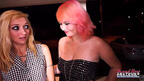 lusty friends jackie and trinity share cock deepthroating for halloween