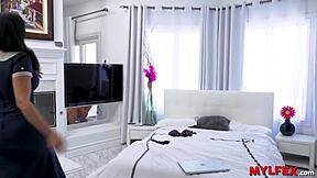 StepMom's Dirty Secret Exposed by Blackmailing StepSon's Big Cock Ride!