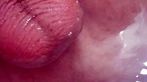 i stretch my prolapsed asshole with hot water then fist and fuck my tattooed monster cock for anal orgasm