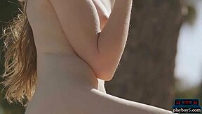 petite russian centerfold kate chromia hairy pussy bikini strip outdoor