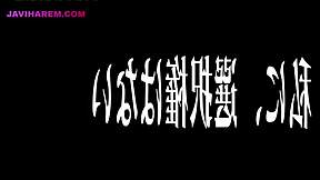 Hot Japanese slut gives it to two work colleagues creampied