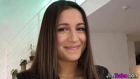 european teen butt gets sneaky cumshot surprise