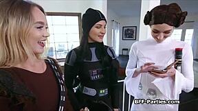 Sexy Cosplay Girlfriends Go Wild In Fourway Fuck Fest!