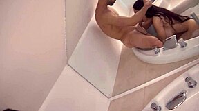 wanna fuck this big tits latina in jacuzzi then missionary on bed?