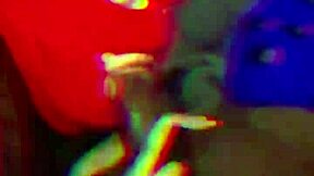 Amateur latina wife slurps sloppy deep on black cock