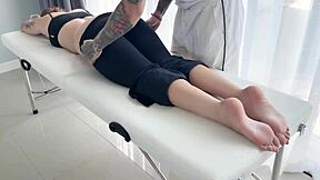 Oil Massage Turns Into Foot Fetish Deep Throat Slam