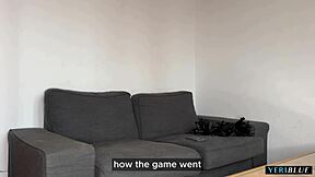 hey friend come over after the match she screams squirting on your huge cock