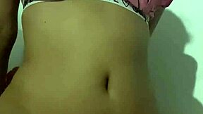 innocent 18+ latina teen in pigtails bends over for double anal ride