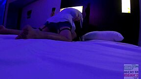 la secretaria cuckold rides big cock right in front of her husband