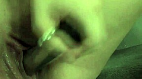 Sexy teacher milf in fishnets heels stockings lingerie bends over bed fingers shaved pussy masturbates gaping asshole deepthroat handjob tits