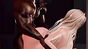 Damn, punish that thick white ass with my monster black cock in IMVU now!