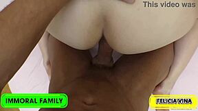 Felicia vinas devours cum covered cake after balloon banging her juicy shaved pussy