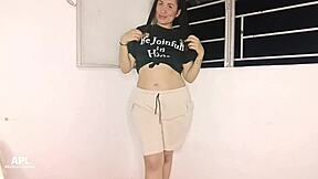 homemade story with eager new neighborhood slut