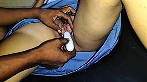 indo teen pussy DILDO RUBBED to squirting ORGASM