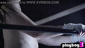 CURVY GYM MILF RIPS LINGERIE OFF BIG ASS POSES SEXILY