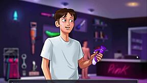 summertime saga jenny faces electro clit challenge in game