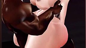 Damn, punish that thick white ass with my monster black cock in IMVU now!