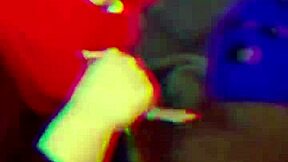 Amateur latina wife slurps sloppy deep on black cock