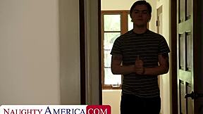 hey maddy may looks so wet and horny for her friend's brother big cock