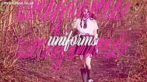 Curvy brunette in nightie instructs your cock jerk off session