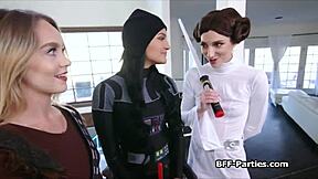 Sexy Cosplay Girlfriends Go Wild In Fourway Fuck Fest!