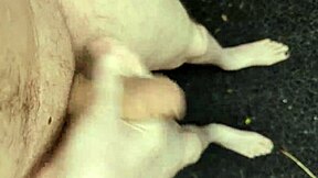 Exposed solo cock jerk in broad daylight public outdoor risk