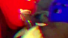 Amateur latina wife slurps sloppy deep on black cock