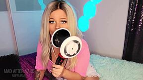 Cum all over my ass daddy while I lick and nibble your ears moaning